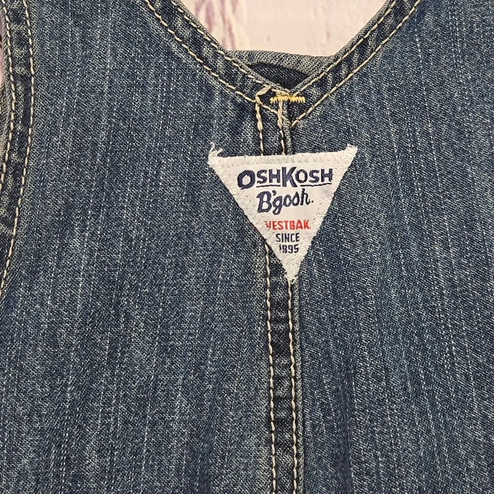 VTG OshKosh B'gosh Toddler 4T Denim Overalls‎ Vestbak Blue Medium Wash Cotton